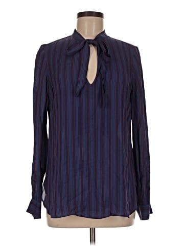 J.Crew Collection Long Sleeve Silk Top (view 1)
