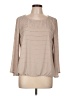 Alfani 100% Polyester Tan Long Sleeve Blouse Size 12 - photo 1