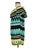 Olivaceous Graphic Green Casual Dress Size L - photo 5