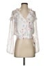 Aqua 100% Polyester White 3/4 Sleeve Blouse Size S - photo 1