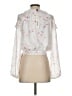 Aqua 100% Polyester White 3/4 Sleeve Blouse Size S - photo 2
