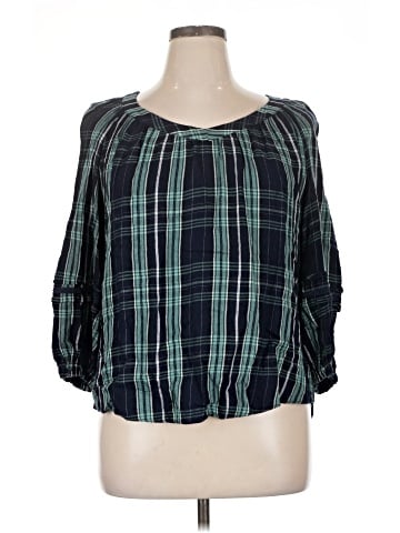 LC Lauren Conrad 3/4 Sleeve Blouse (view 1)