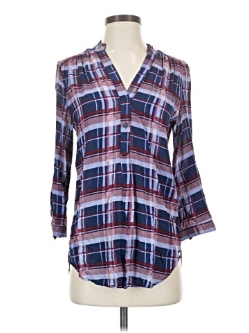 Market and Spruce 3/4 Sleeve Button-Down Shirt (view 1)