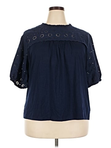 Crown & Ivy Short Sleeve Blouse (view 1)