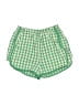 Tea 100% Cotton Checkered-gingham Green Shorts Size 8 - photo 1