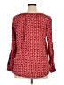 Faded Glory 100% Rayon Red Long Sleeve Blouse Size XL - photo 2