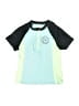 Justice 100% Recycled Polyester Blue Rash Guard Size 12 - 14 - photo 1