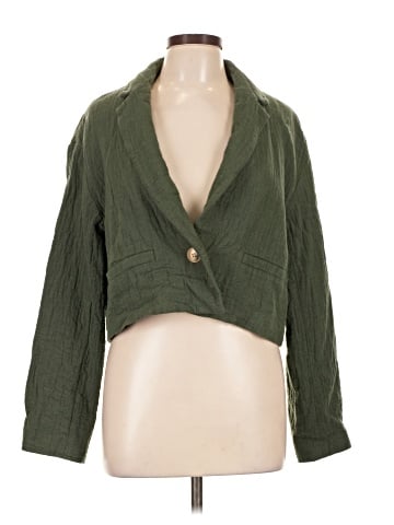 Madewell The Drop-Shoulder Crop Blazer (view 1)