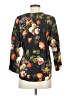 The Odells 100% Rayon Floral Black 3/4 Sleeve Blouse Size XS - photo 2