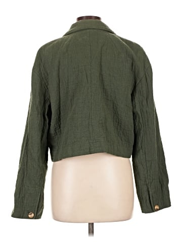 Madewell The Drop-Shoulder Crop Blazer (view 2)