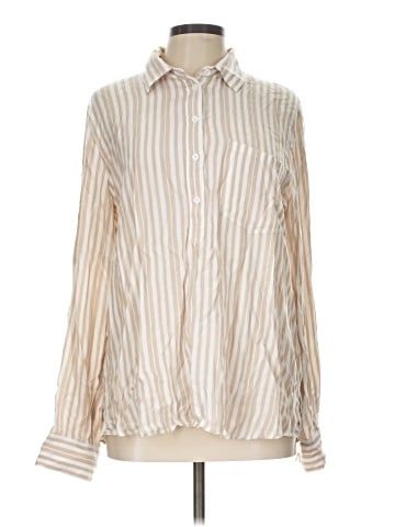 Cosmic Blue Love Long Sleeve Blouse (view 1)