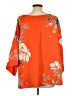 Soft Surroundings Orange 3/4 Sleeve Blouse Size L - photo 2