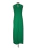 MSK Solid Green Casual Dress Size M - photo 2