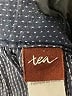 Tea 100% Cotton Solid Gray Blue Skirt Size 7 - photo 3