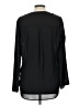 Poetry 100% Polyester Black Long Sleeve Blouse Size L - photo 2