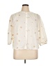 Old Navy 100% Cotton Ivory 3/4 Sleeve Blouse Size XL - photo 1