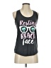 Instant Message Gray Tank Top Size S - photo 1