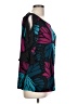 Bold Elements Teal 3/4 Sleeve Blouse Size L - photo 4