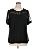 Adele & May Black Short Sleeve Top Size 1X - photo 1