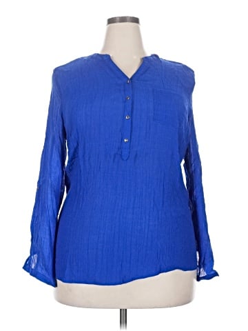 DressBarn Long Sleeve Blouse (view 1)
