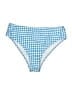 Unbranded Checkered-gingham Blue Swimsuit Bottoms Size XL - photo 1