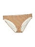 Roxy Stripes Gold Swimsuit Bottoms Size M - photo 1