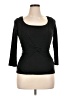 Wrapper Black 3/4 Sleeve Top Size XL - photo 1