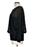 Joseph A. 100% Polyester Black Long Sleeve Blouse Size L - photo 5