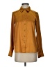 Topshop Solid Gold Long Sleeve Blouse Size 2 - photo 1