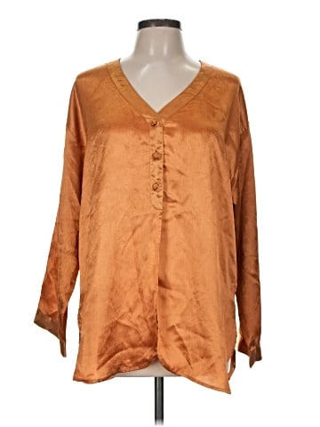Cacique Long Sleeve Blouse (view 1)