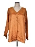 Cacique 100% Polyester Brown Long Sleeve Blouse Size M - photo 1