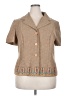 Sag Harbor 100% Polyester Tan Short Sleeve Blouse Size 18W - photo 1