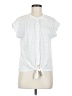 Cable & Gauge White Short Sleeve Blouse Size M - photo 1