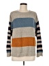 Staccato Color Block Tan Pullover Sweater Size M - photo 1