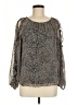 1.State 100% Polyester Gray Long Sleeve Blouse Size M - photo 1