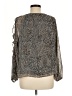 1.State 100% Polyester Gray Long Sleeve Blouse Size M - photo 2