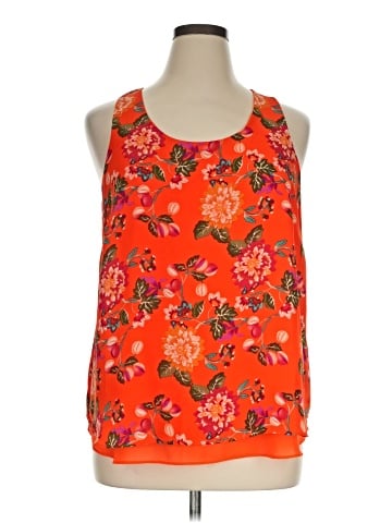 Rose + Olive Sleeveless Blouse (view 1)