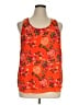 Rose + Olive 100% Polyester Orange Sleeveless Blouse Size XL - photo 1