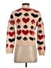 Free People Hearts Tan Pullover Sweater Size S - photo 2