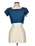 Francesca's Blue Short Sleeve Top Size 12 - photo 1