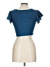 Francesca's Blue Short Sleeve Top Size 12 - photo 2
