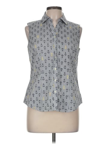 Charter Club Sleeveless Button-Down Shirt (view 1)