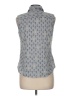 Charter Club Gray Sleeveless Button-Down Shirt Size 8 - photo 2