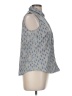 Charter Club Gray Sleeveless Button-Down Shirt Size 8 - photo 4