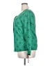 Merona 100% Polyester Polka Dots Green Long Sleeve Blouse Size XXL - photo 5