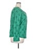 Merona 100% Polyester Polka Dots Green Long Sleeve Blouse Size XXL - photo 4