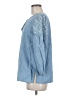 Old Navy 100% Cotton Blue 3/4 Sleeve Blouse Size M - photo 5