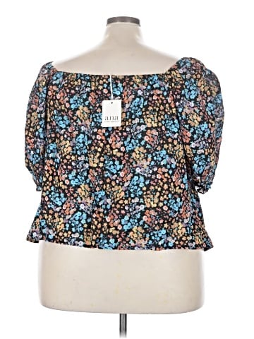a.n.a. A New Approach 3/4 Sleeve Blouse (view 2)