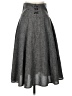 Shein 100% Polyester Solid Gray Casual Skirt Size S - photo 1