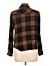 Thread & Supply 100% Rayon Plaid Brown Long Sleeve Button-Down Shirt Size L - photo 2